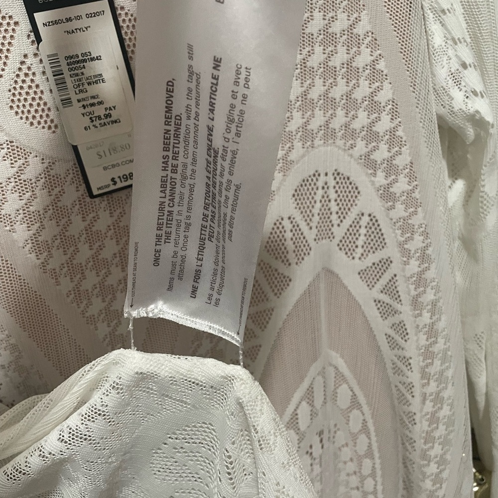 BCBGMaxAzria White Lace Dress - Picture 6 of 12